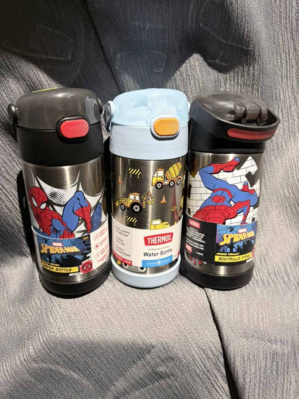 3 Thermos Funtainer Water Bottles