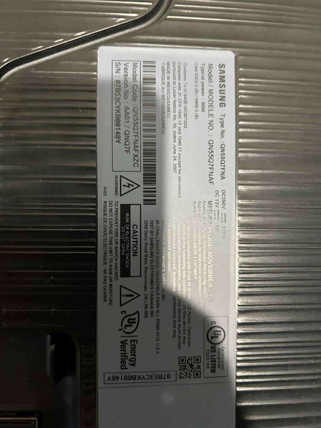 Samsung 55” OLED TV - photo 2