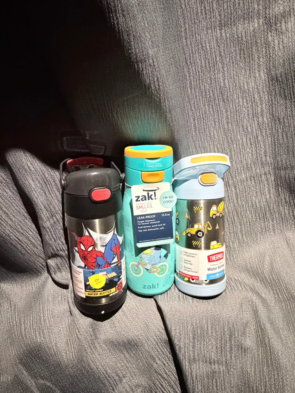 Three Kids Insulated Water Bottles