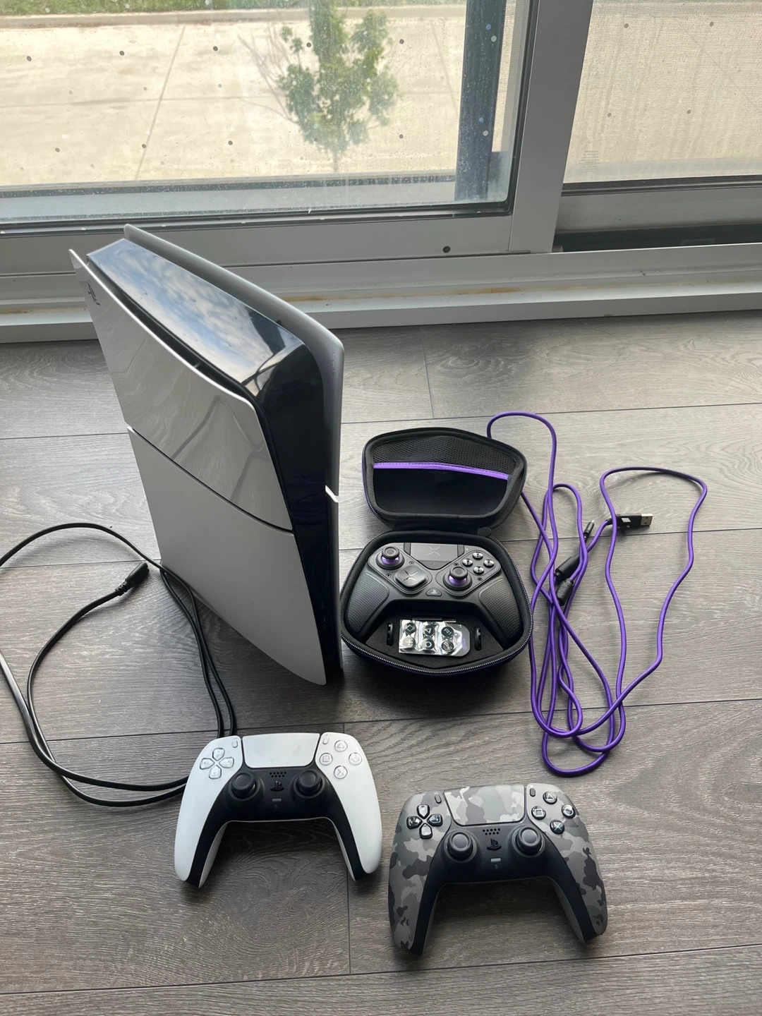 PlayStation 5 digital console with 3 controllers