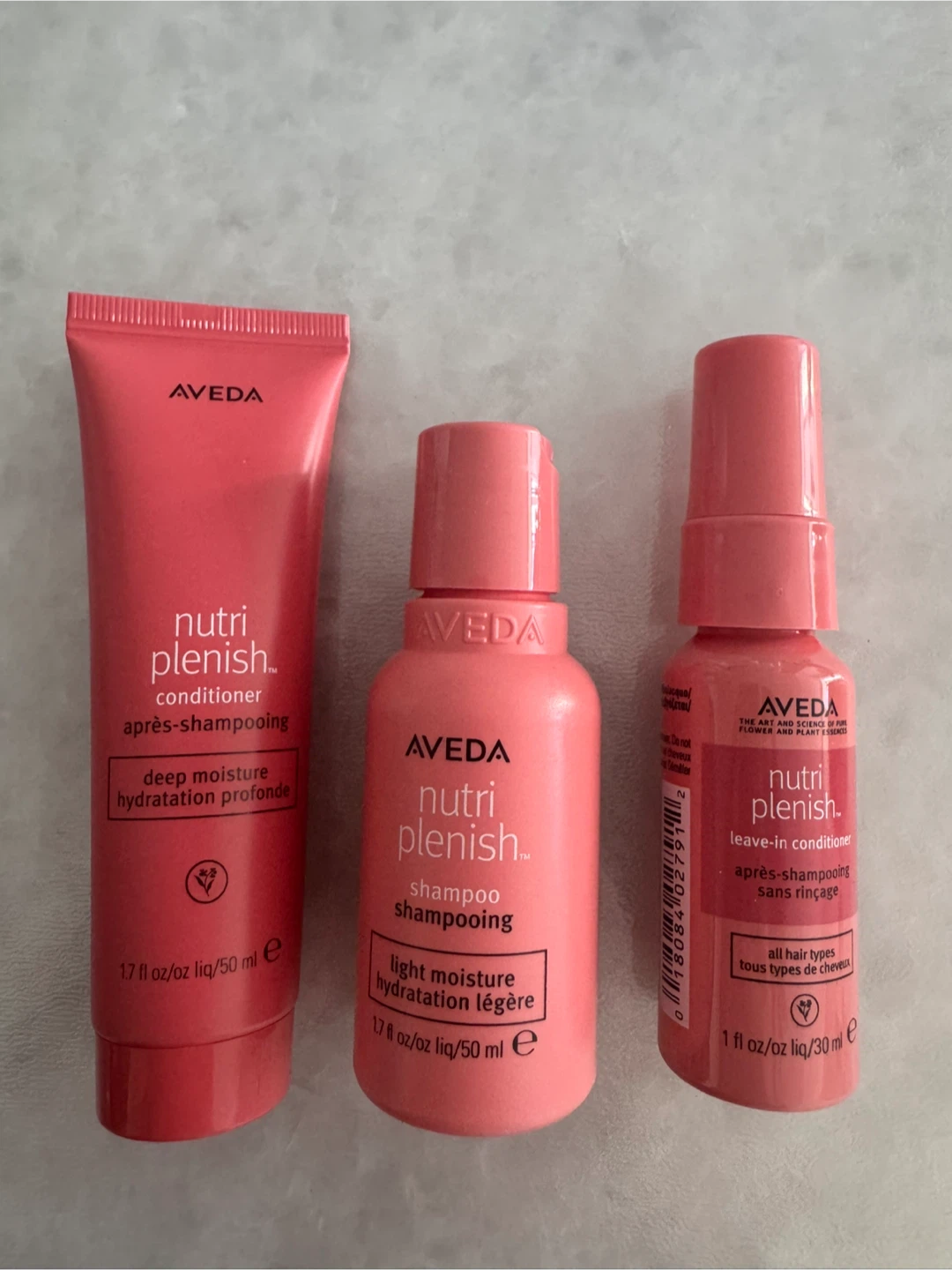 New! Aveda Nutriplenish Hair Care Set