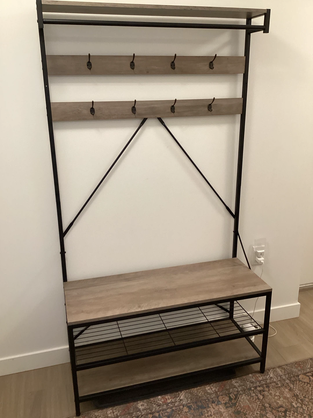 Hallway Bench Coat/ Shoe Rack - photo 2
