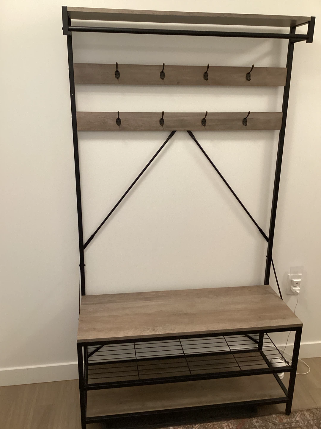 Hallway Bench Coat/ Shoe Rack