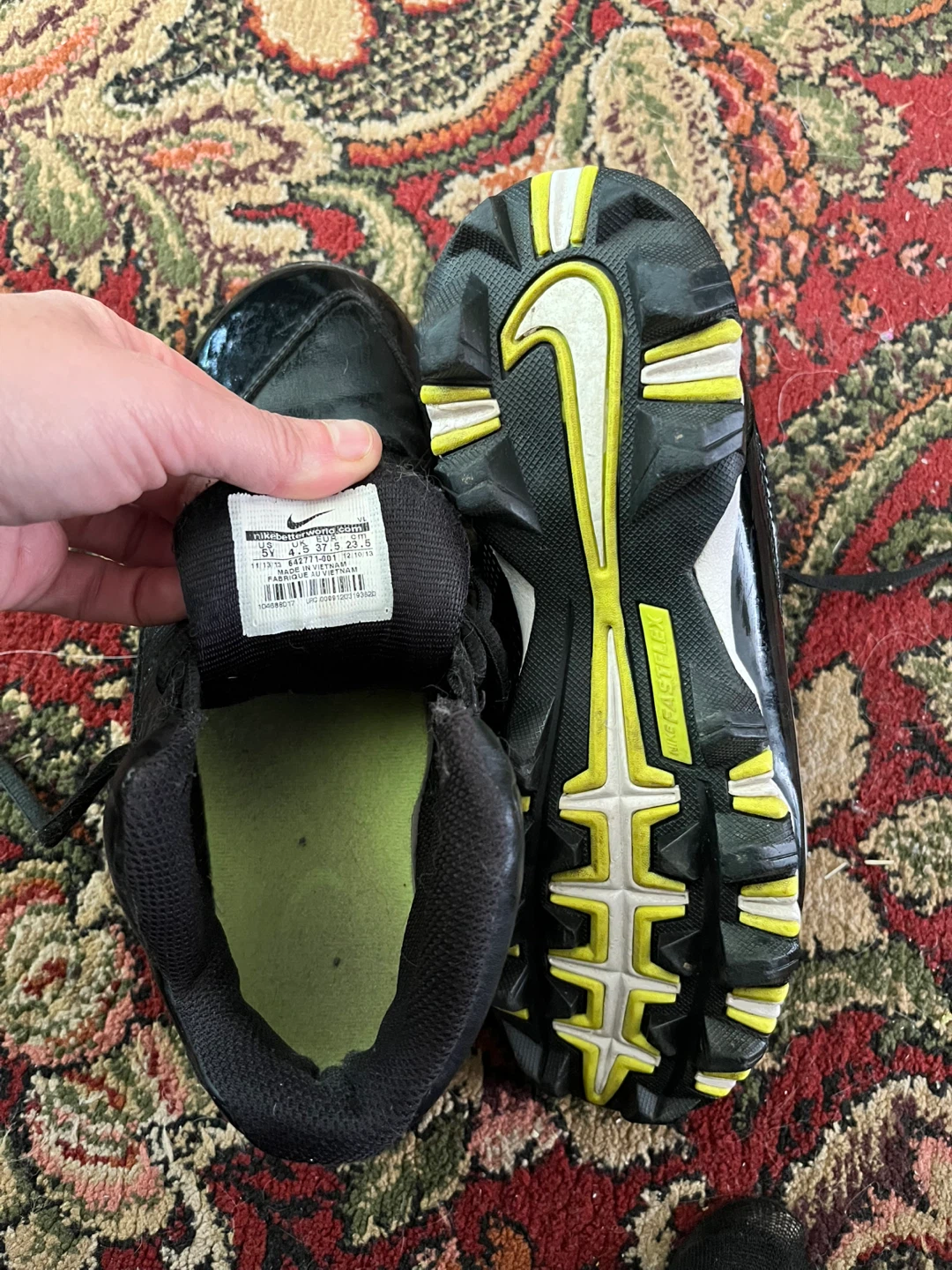 Nike Alpha Shark Football Cleats Youth Size 5Y - photo 2