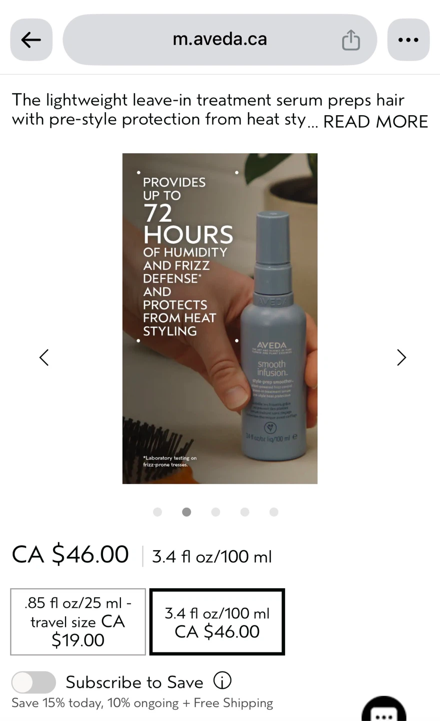New! Aveda Smooth Infusion Style-Prep Smoother - photo 2