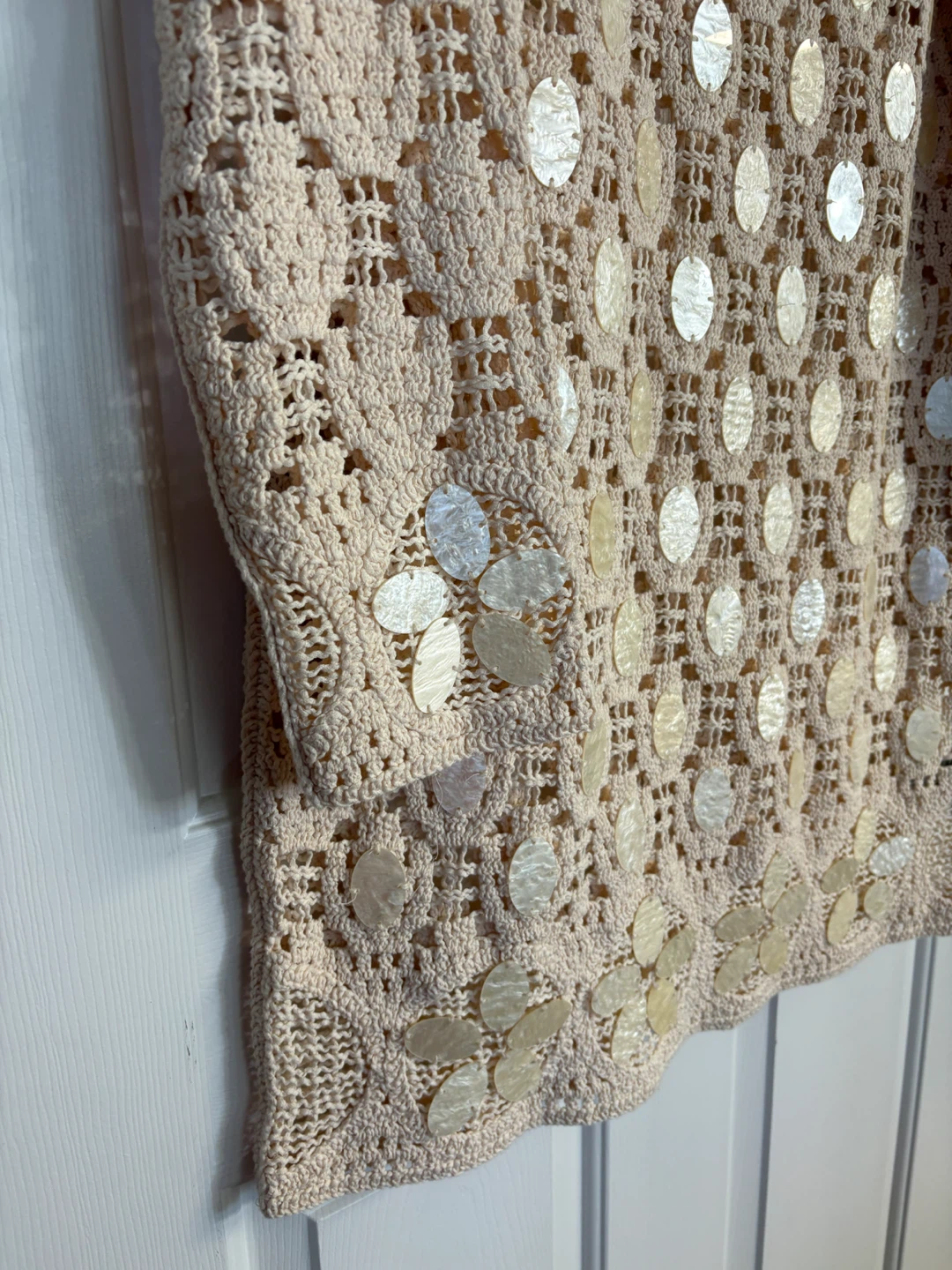 Zara Beaded Cutwork Knit Dress - photo 4