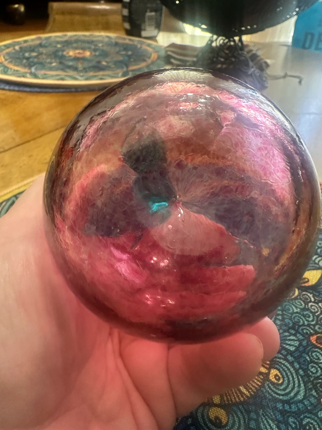 Art Glass Apple Paperweight - photo 3