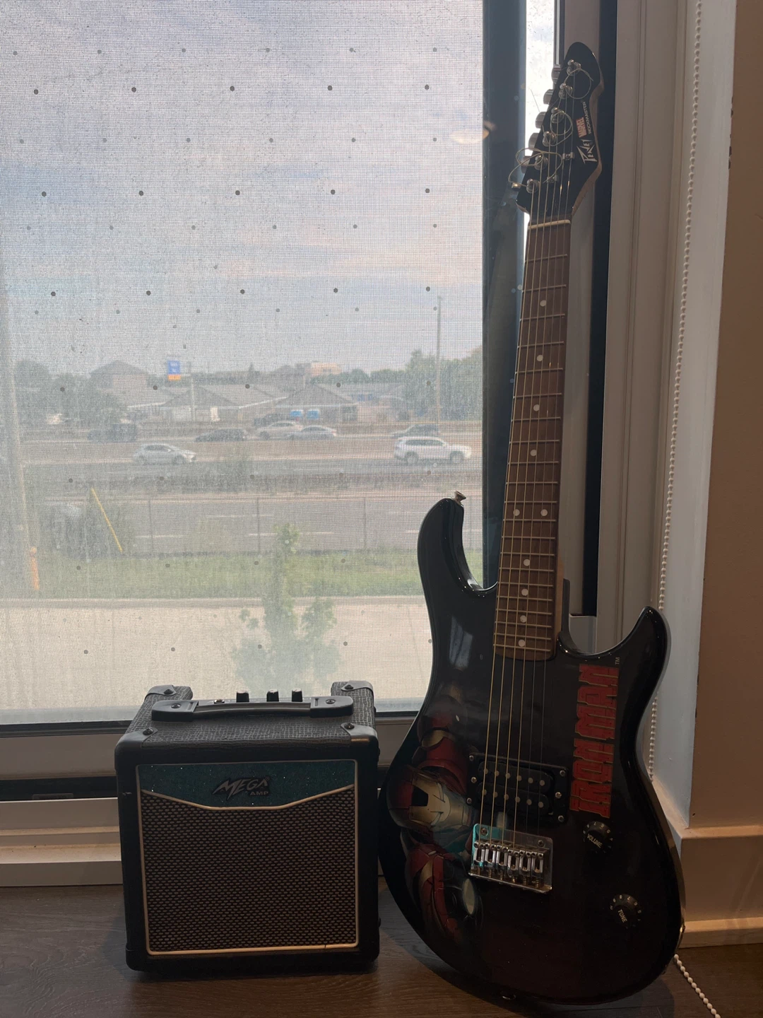 Peavey Marvel Iron Man Electric Guitar and Mega Amp