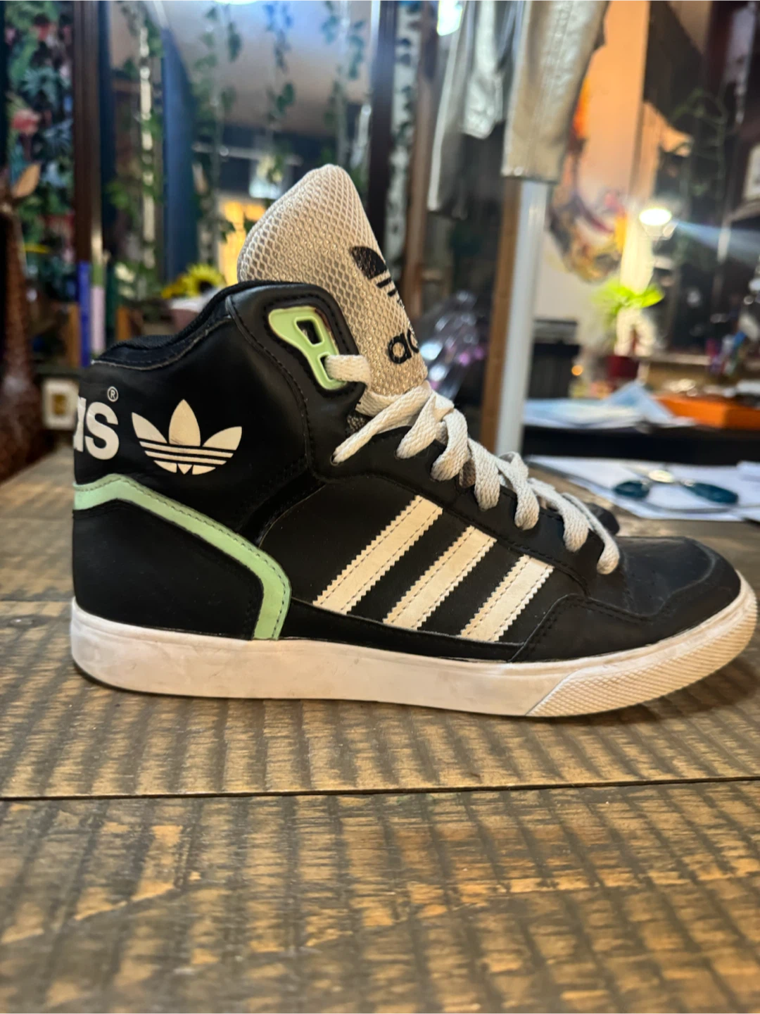 adidas Originals Extaball High Top Sneakers – Black/Mint