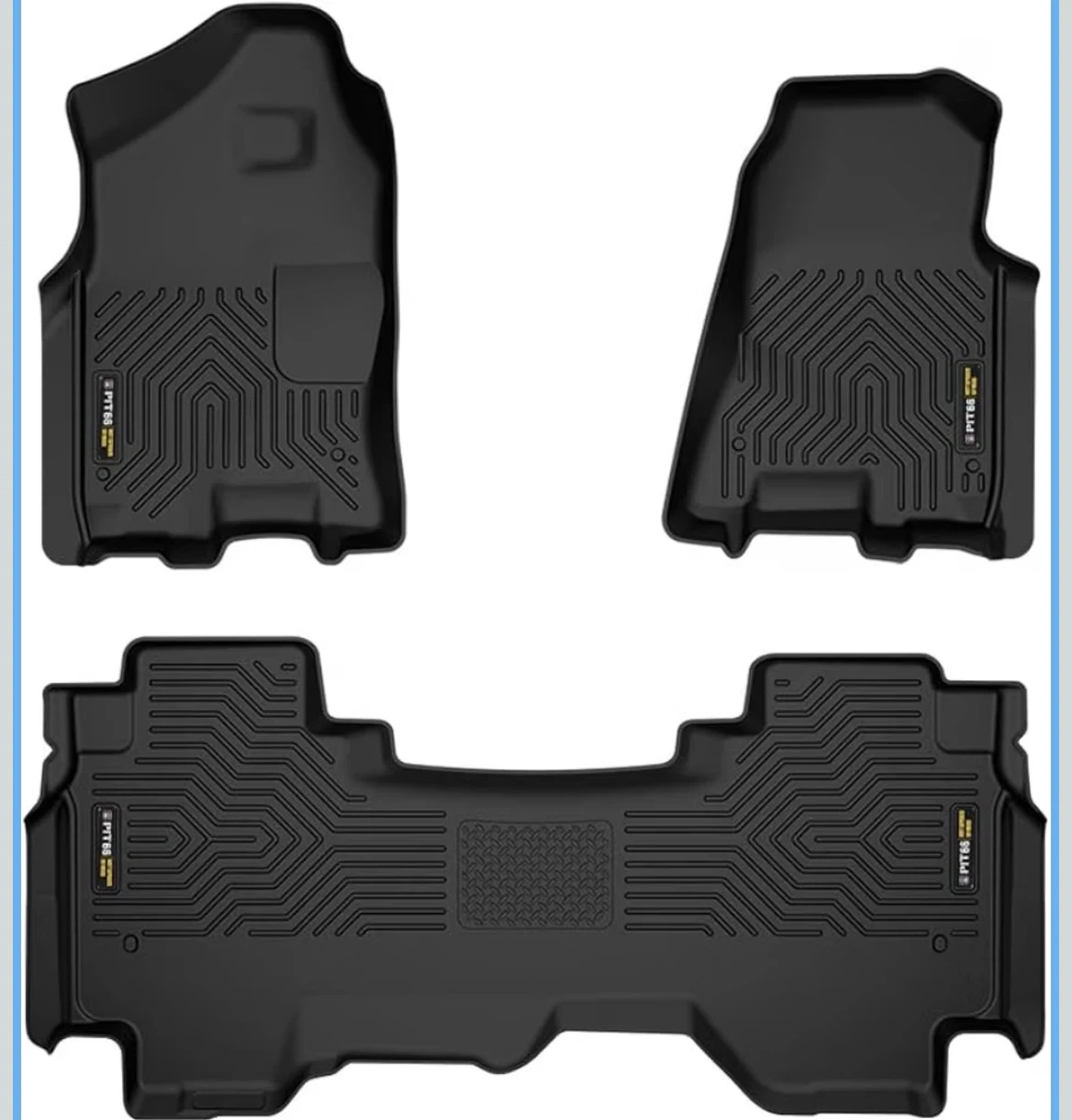 GPlus Floor Mats for 2019-2024 RAM 1500 Crew Cab