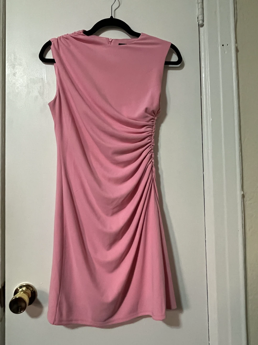 Zara Pink Ruched Mini Dress