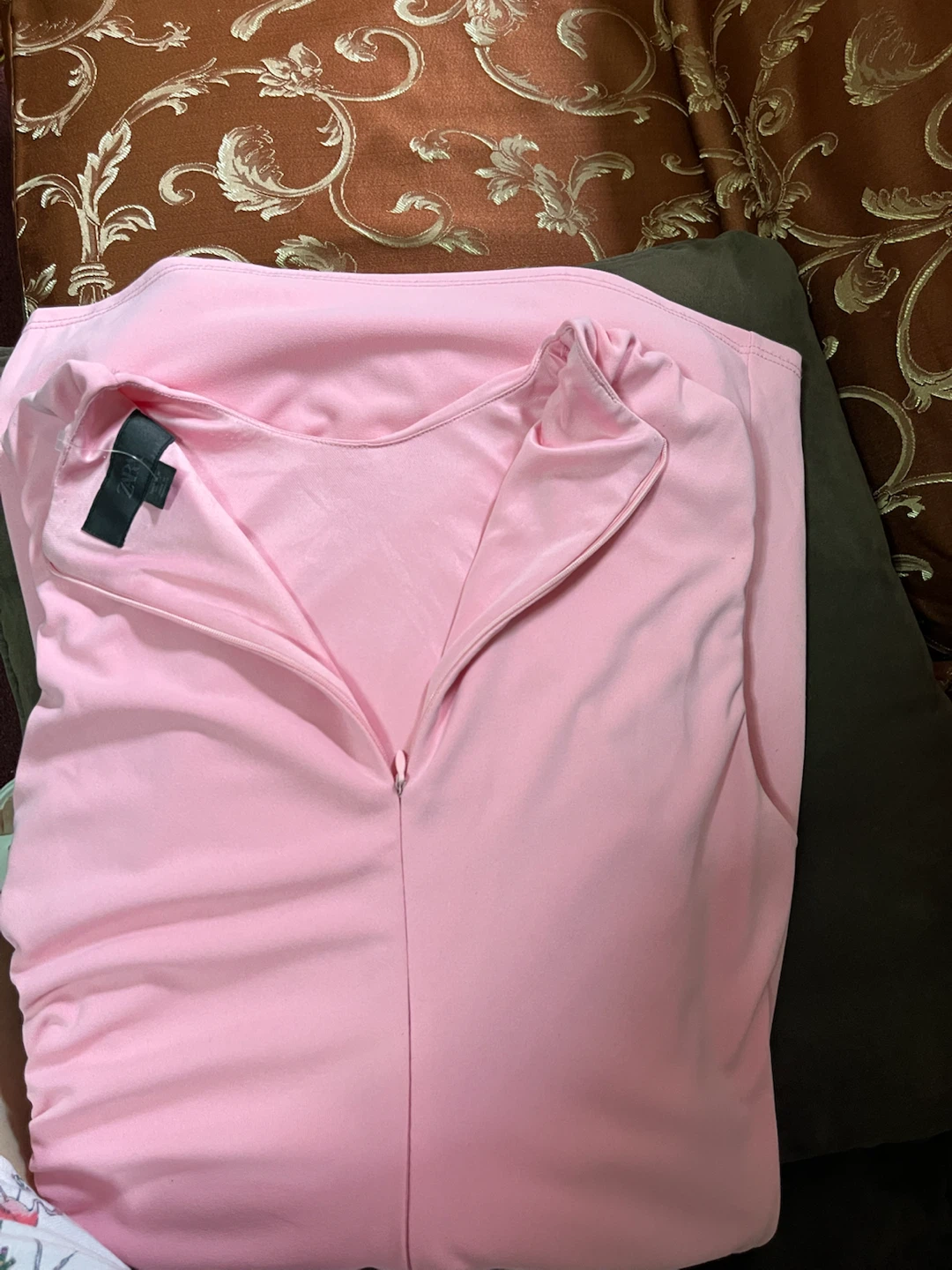 Zara Pink Ruched Mini Dress - photo 4