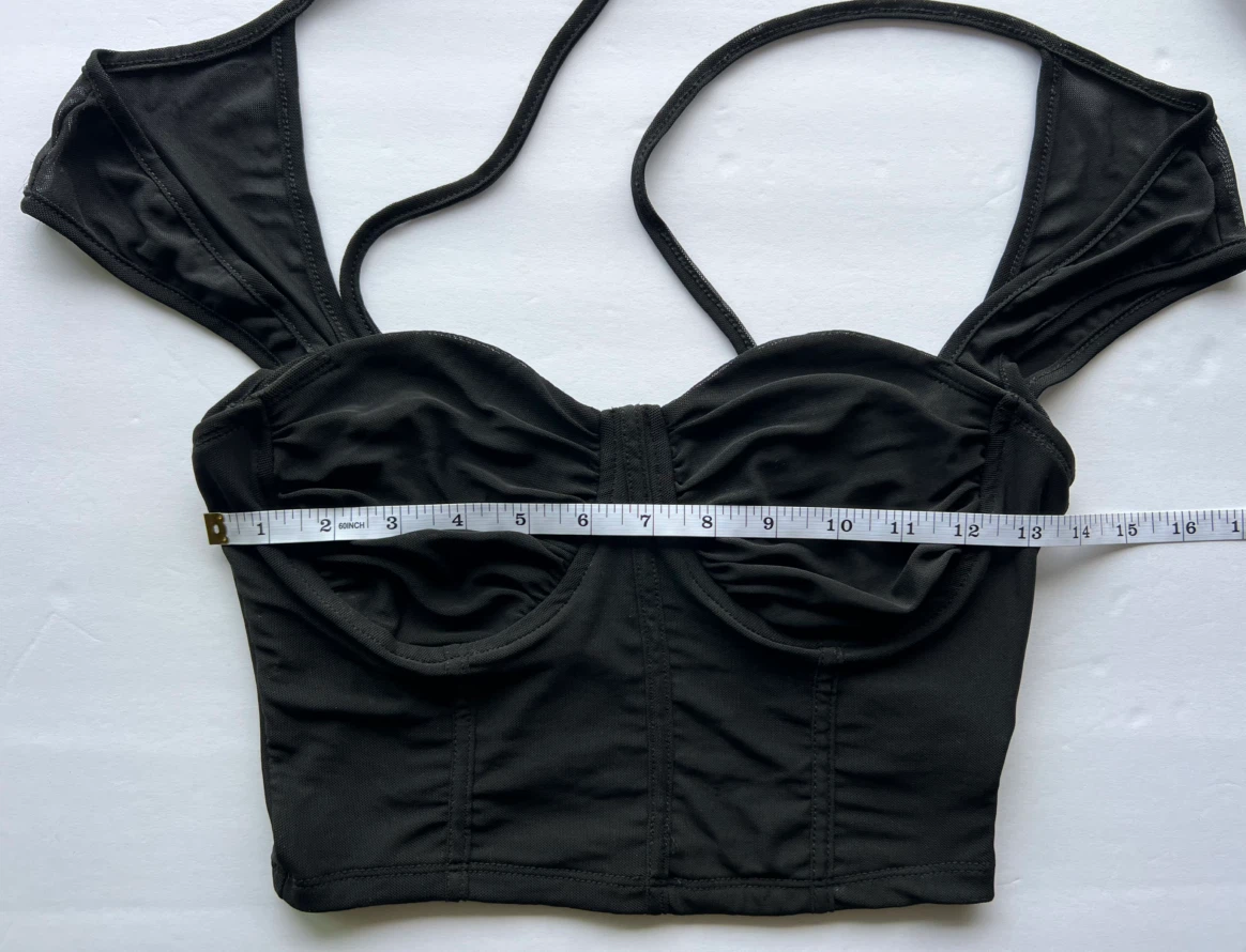 SHEIN Black Corset-Style Crop Top - photo 5