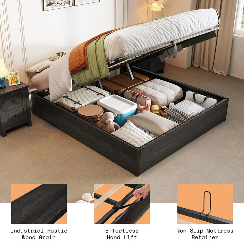 Cody Queen Lift Storage Bed - photo 3