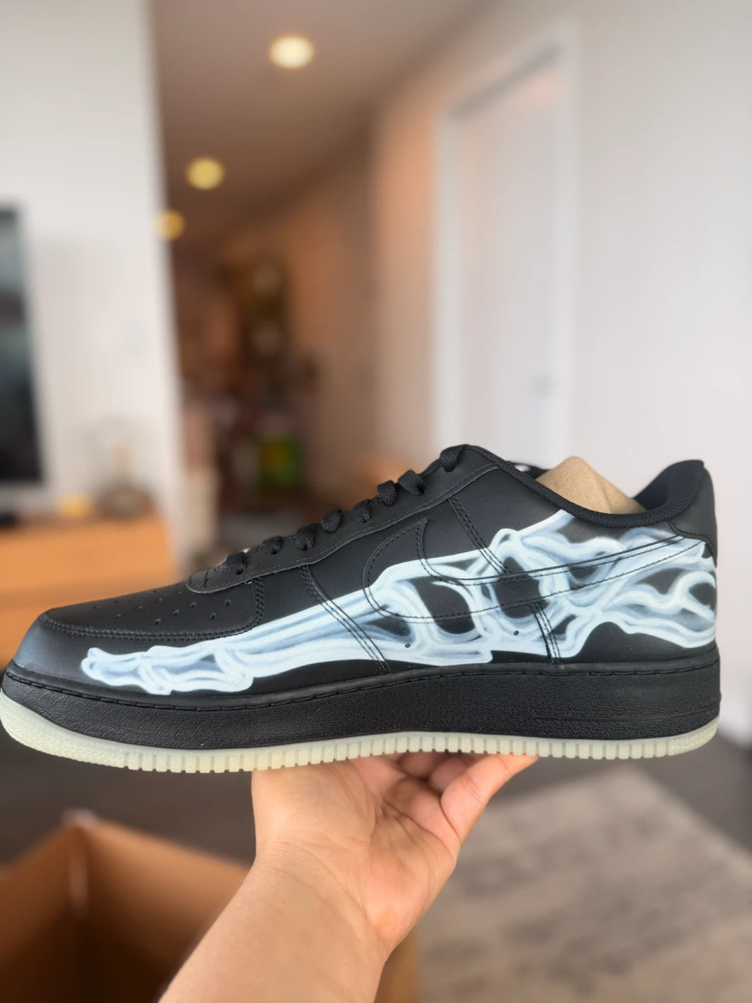 Nike Air Force 1 Skeleton Black - photo 2