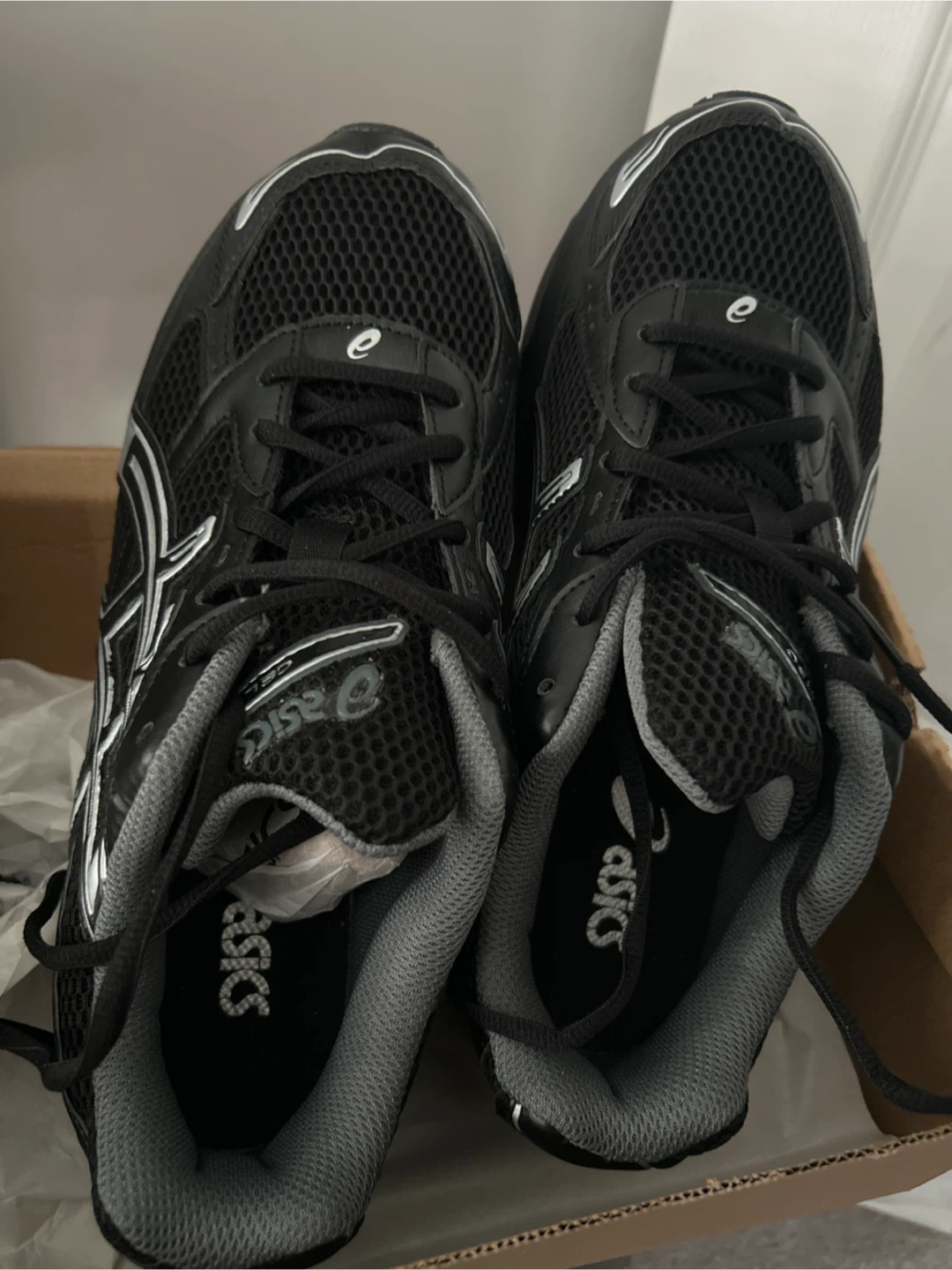 Asics Gel-1130 Men's Sneakers Black/Silver Size 9 - photo 4
