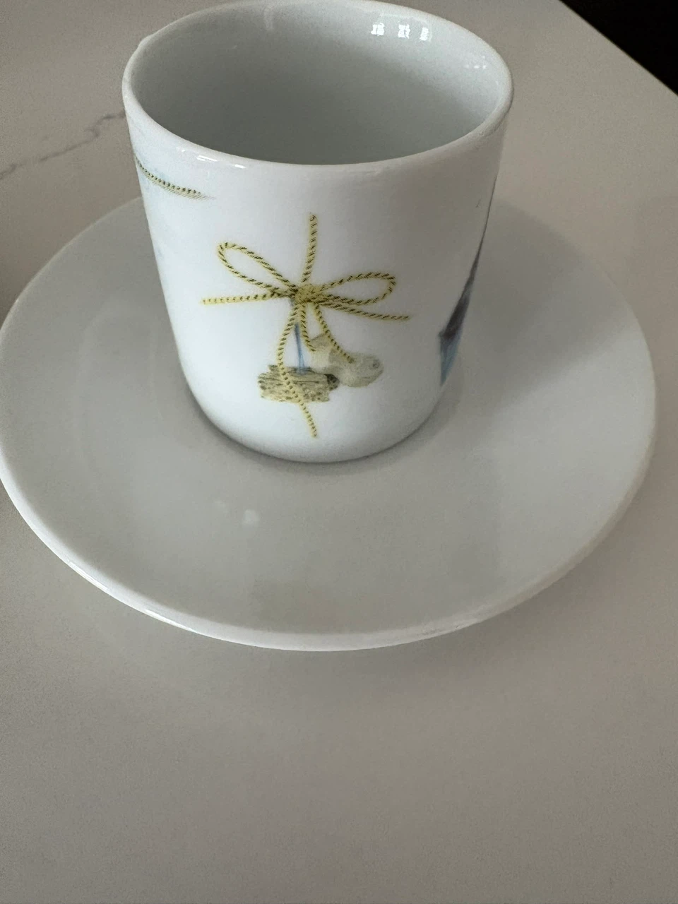 Set of 4 Animal Pattern Ceramic Espresso Cups and Saucers - photo 5