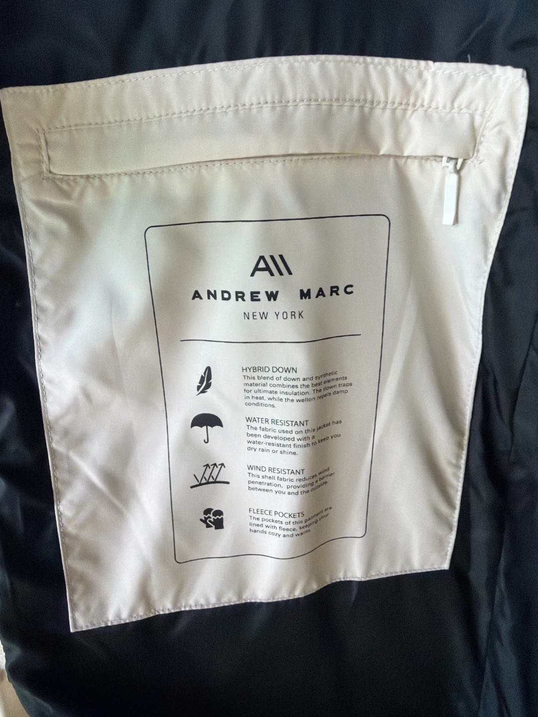 Andrew Marc Hybrid Down Jacket White - photo 3