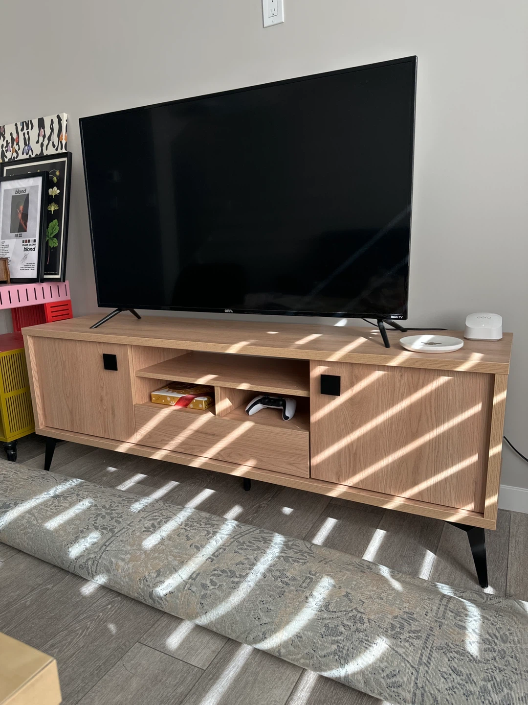 Light Oak Media Console