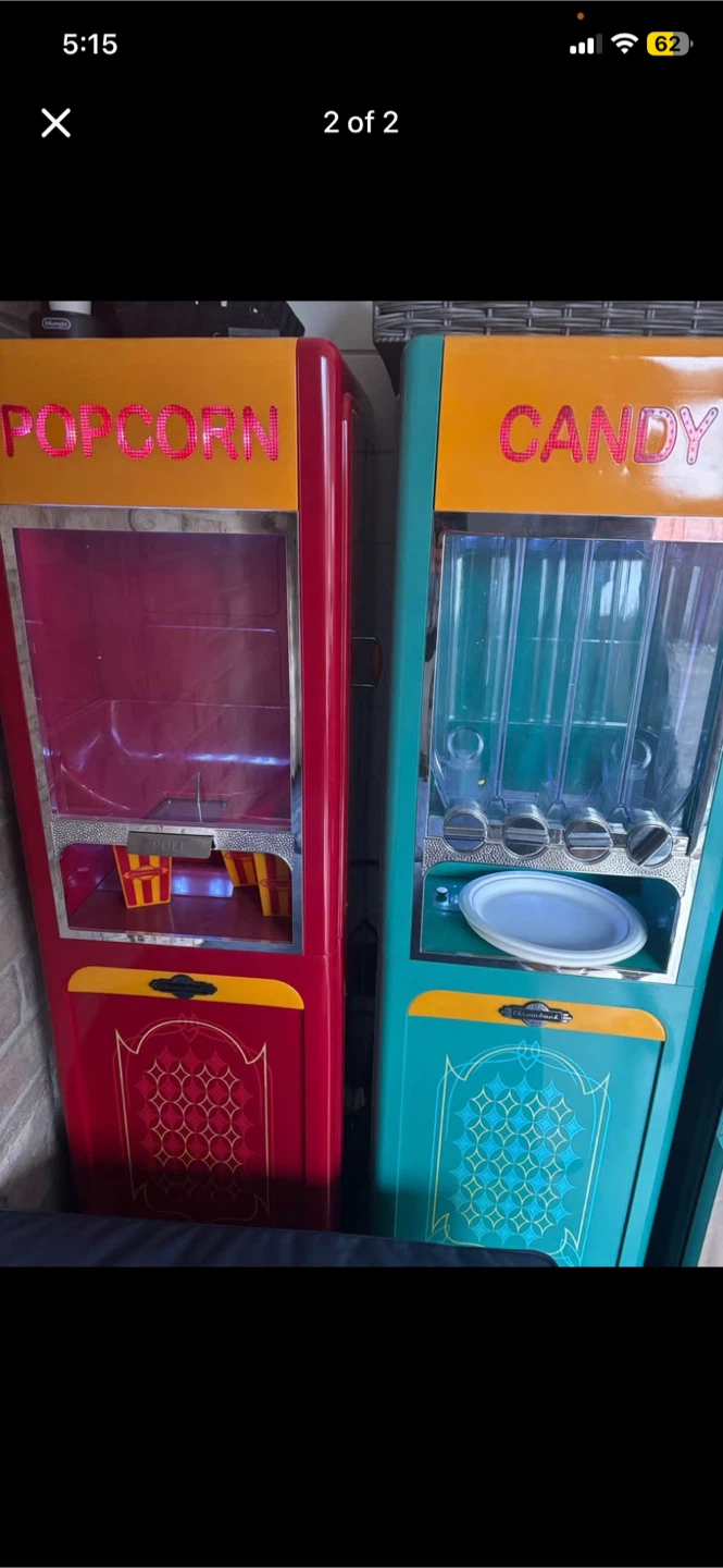 Retro candy Machine and popcorn machine