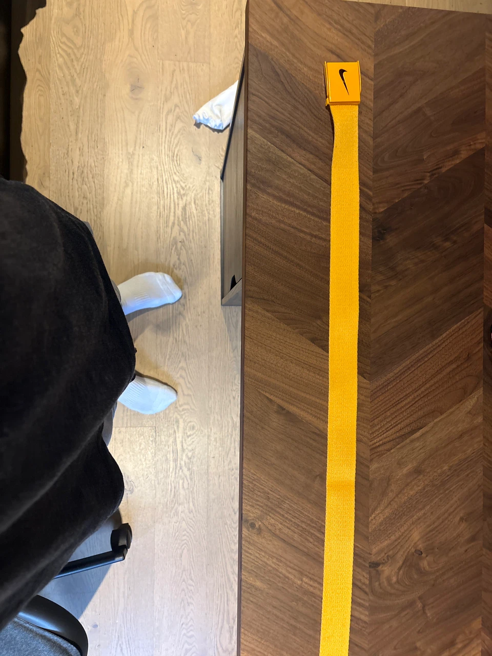 Nike Yellow Web Belt golf
