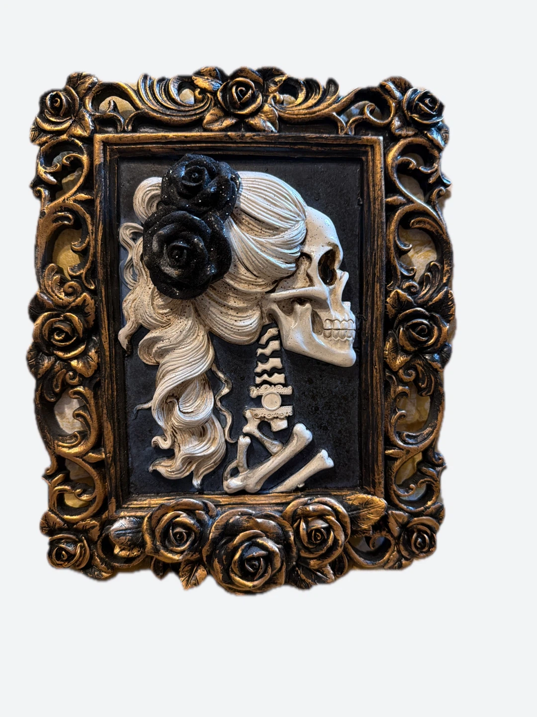 Gothic Skeleton Woman Wall Art