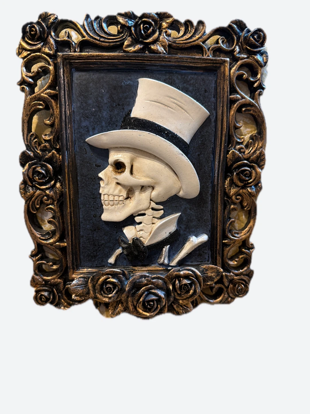 Skeleton in Top Hat Wall Decor