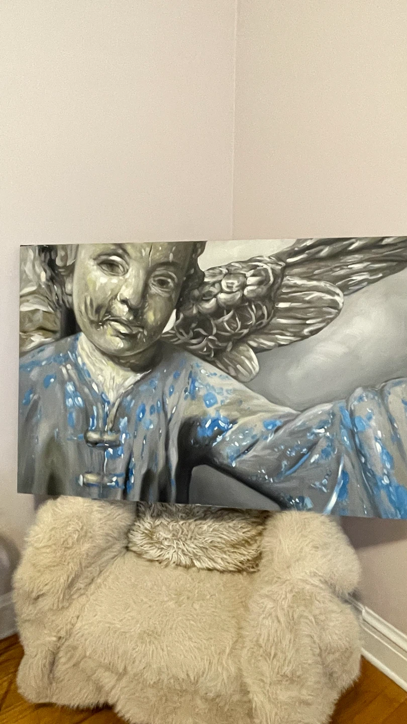 Large Angel Oil Painting