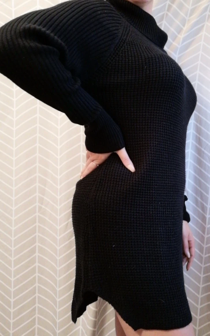 Seven Sisters Black Turtleneck Sweater - Medium - photo 4