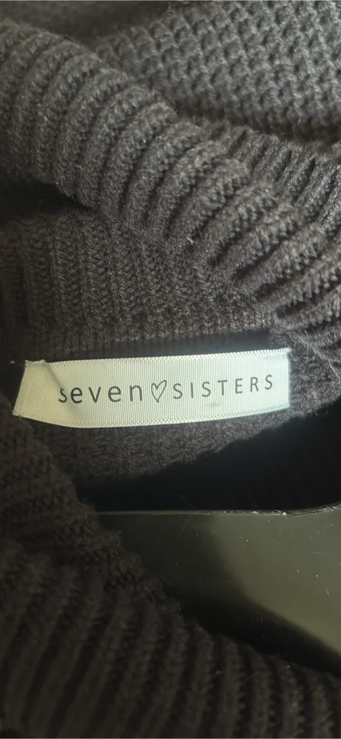 Seven Sisters Black Turtleneck Sweater - Medium - photo 5