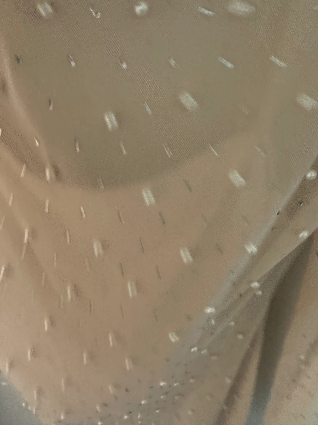 Beige Mesh Pearl Dress - photo 2