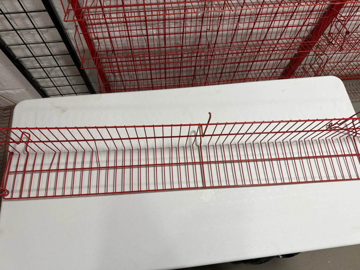 Red Wire Retail Display Shelf