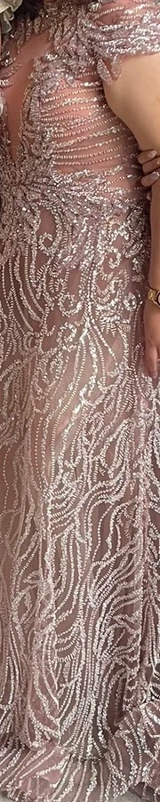 Beaded formal evening gown