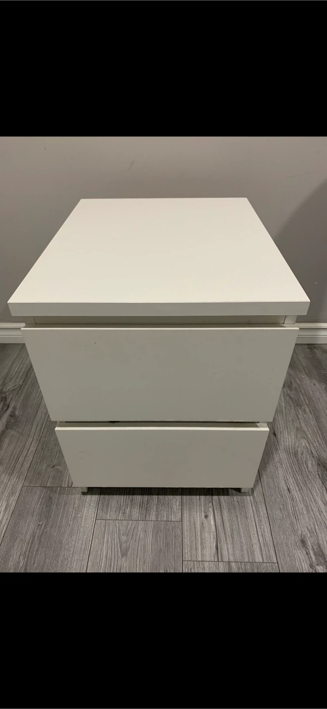 IKEA White STORKLINTA 2-Drawer Chest