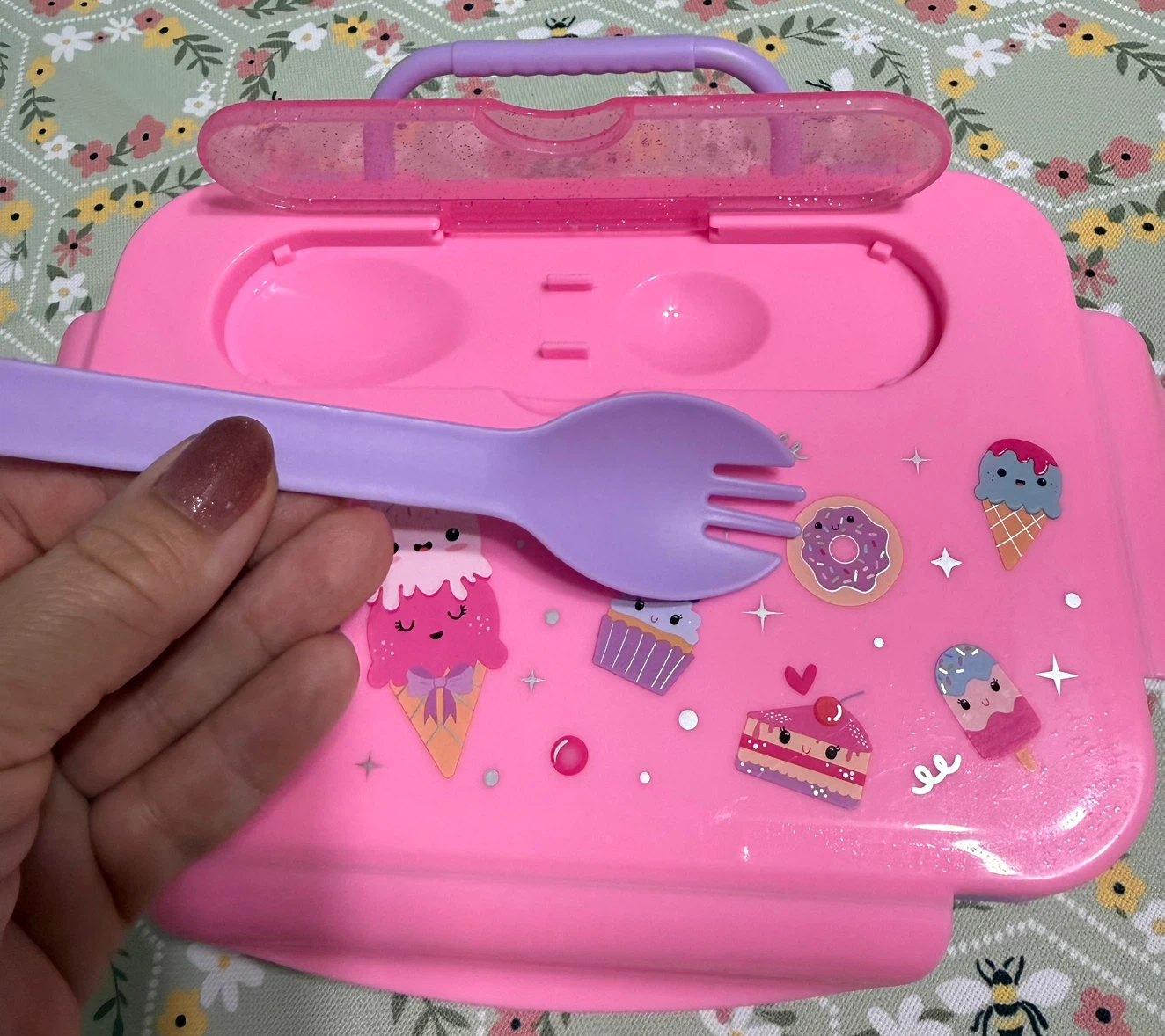 Kids Pink Lunch Box with Ice Pack - photo 5