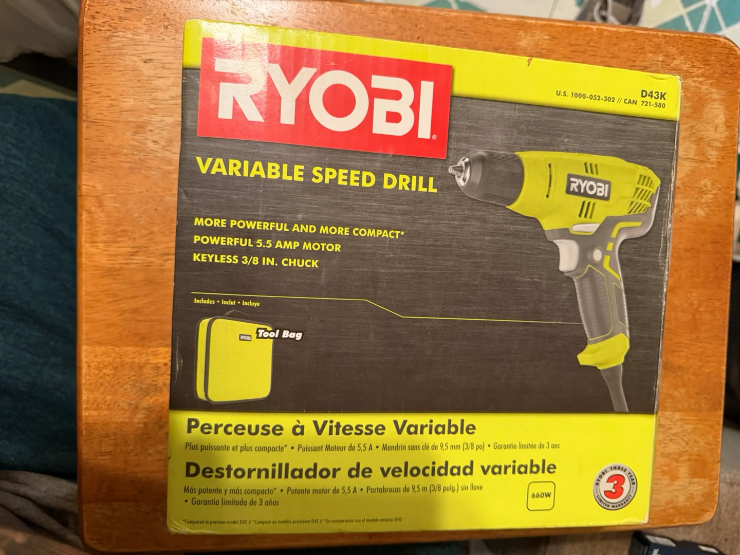 Ryobi D43K Variable Speed Drill