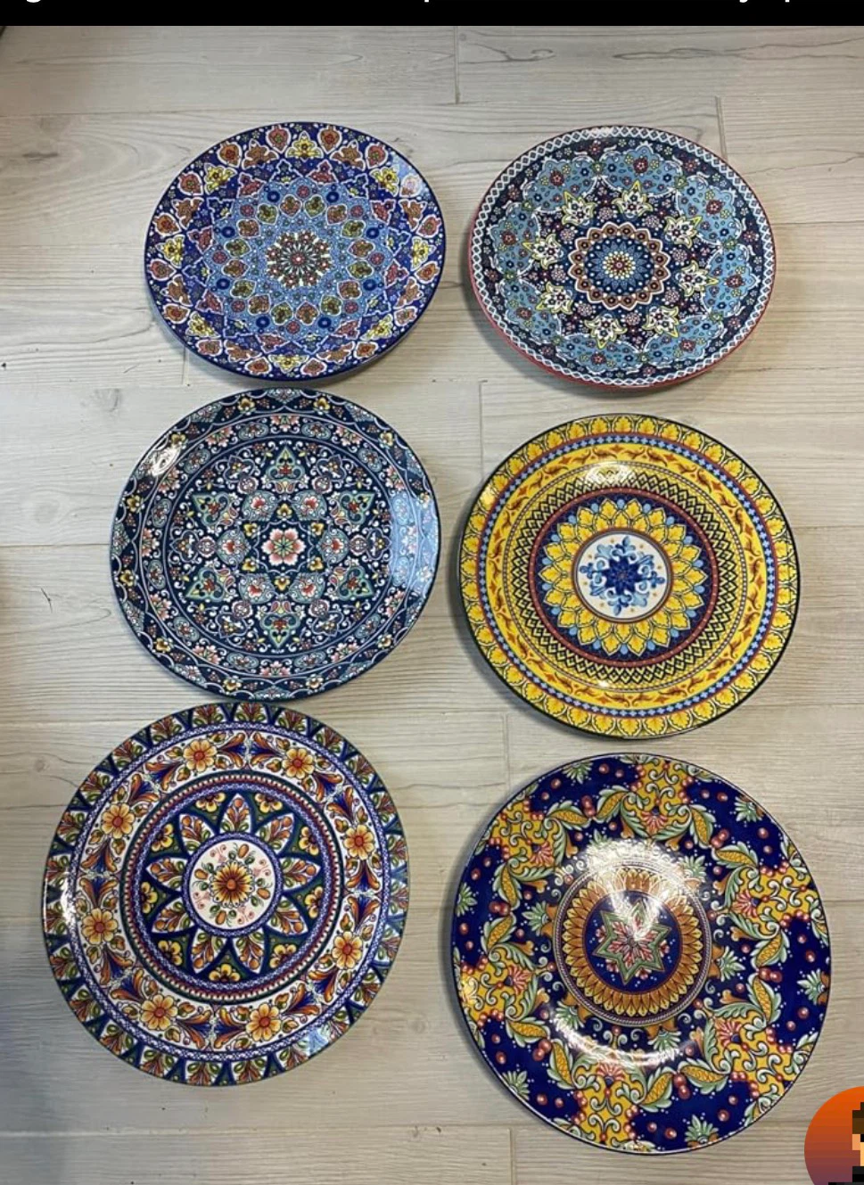 Glowworm 10.5-inch Ceramic Dinner Plate Set of 6 - photo 4