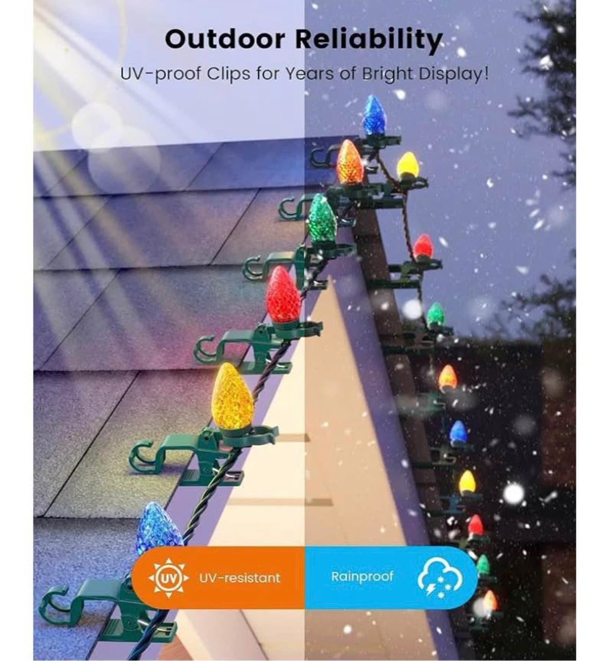 C9 LED Multi-Colour Christmas Lights - 67FT - photo 2