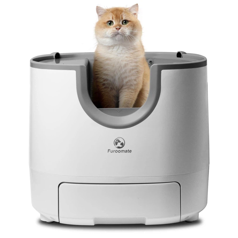 Furoomatepet Self-Cleaning Litter Box, Large Capacity Automatic