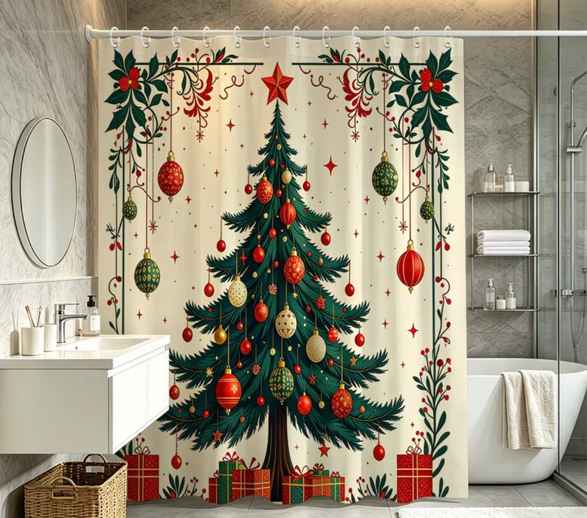 Christmas Tree Shower Curtain - photo 2