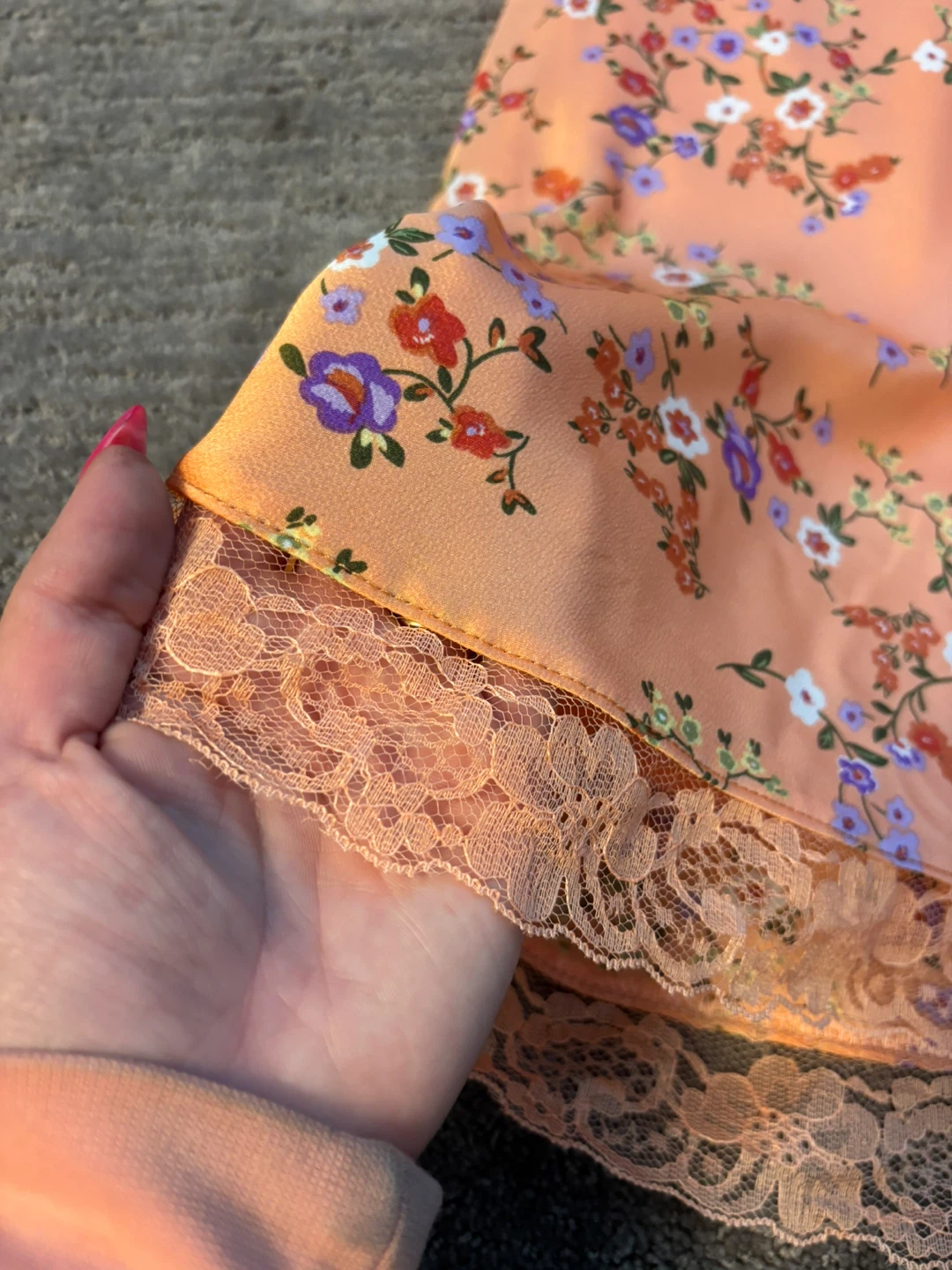 m&e Floral Orange Dress - photo 3