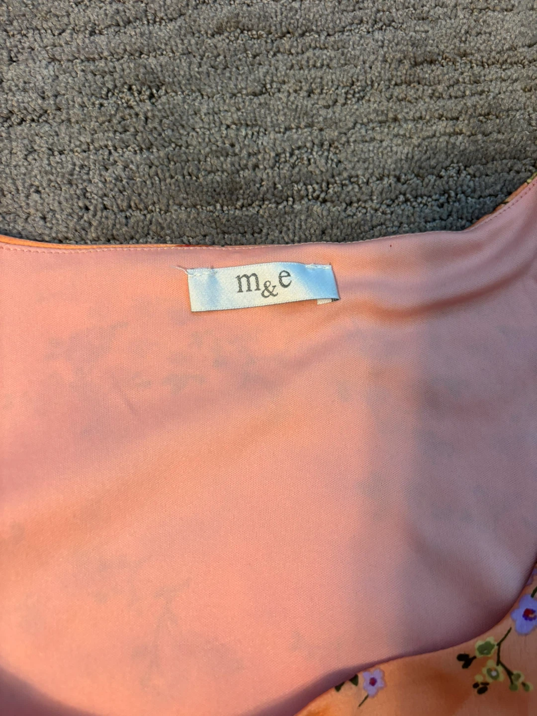 m&e Floral Orange Dress - photo 4
