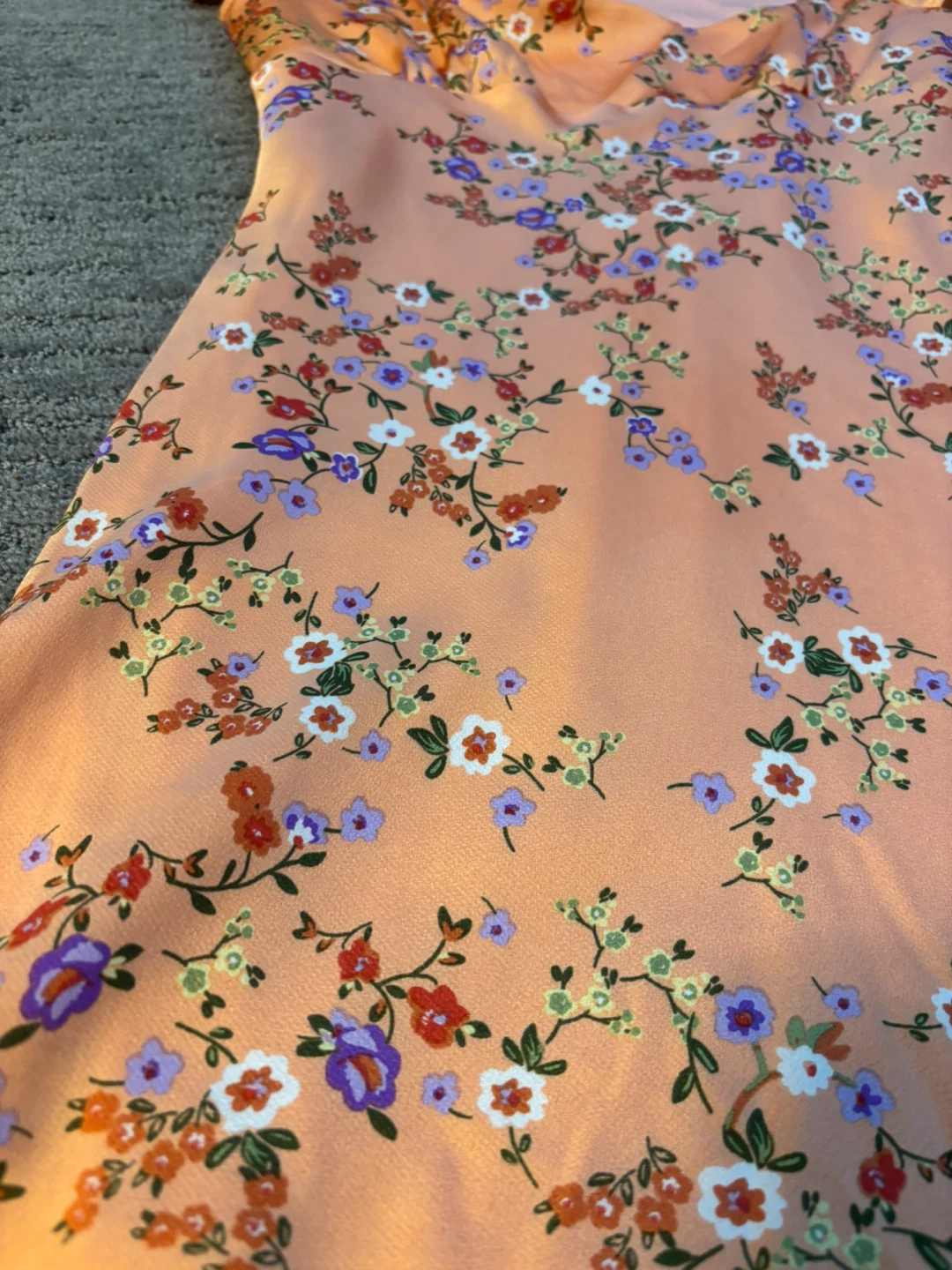 m&e Floral Orange Dress - photo 5