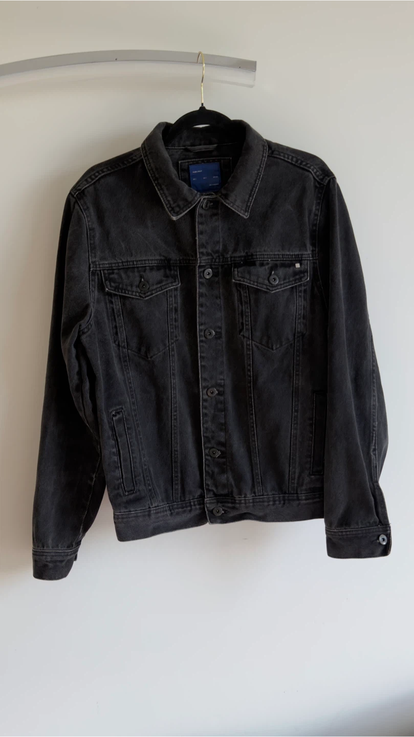 Zara Man Black Denim Jacket