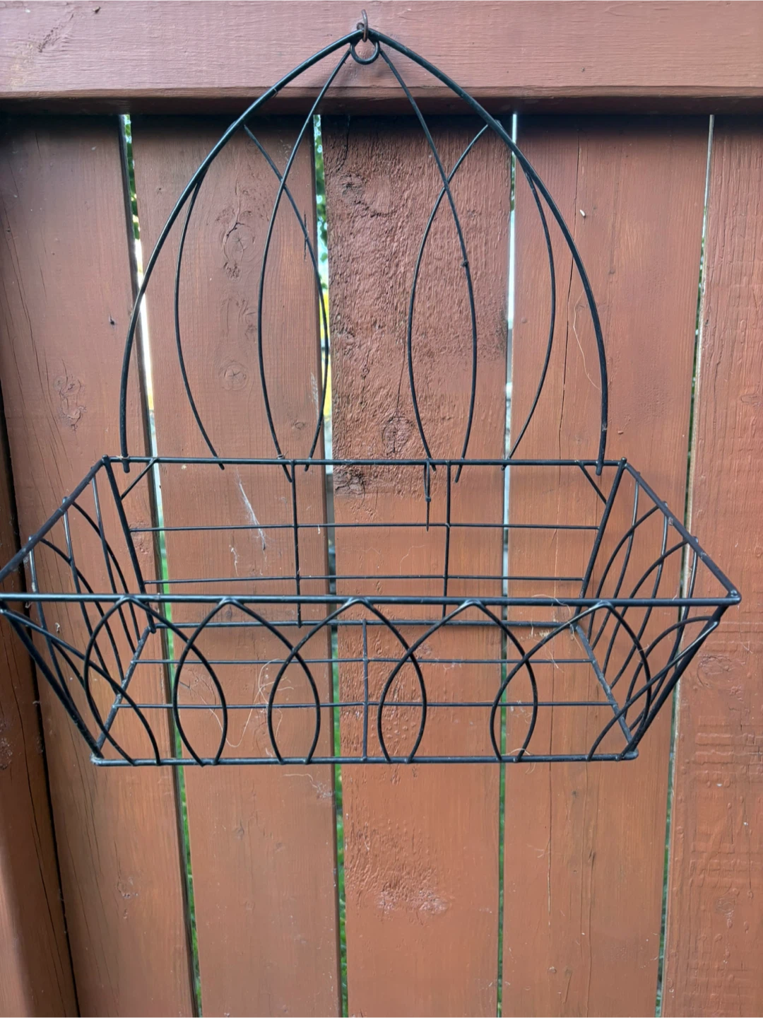 Black Wire Wall Hanging Basket