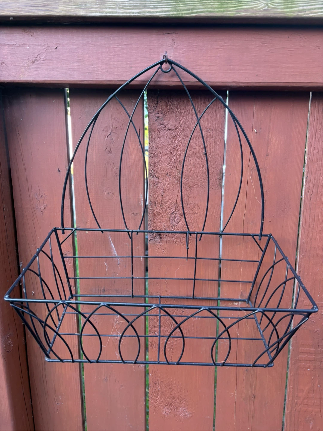 Black Wire Wall Hanging Basket - photo 2