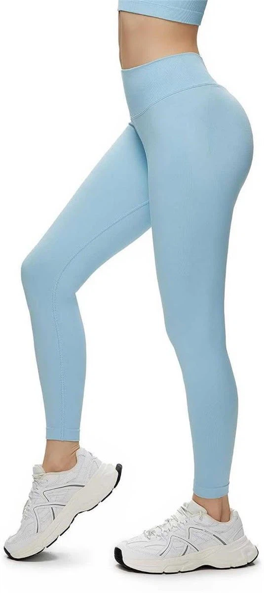 NANJI Light Blue Activewear Leggings Size L - photo 2