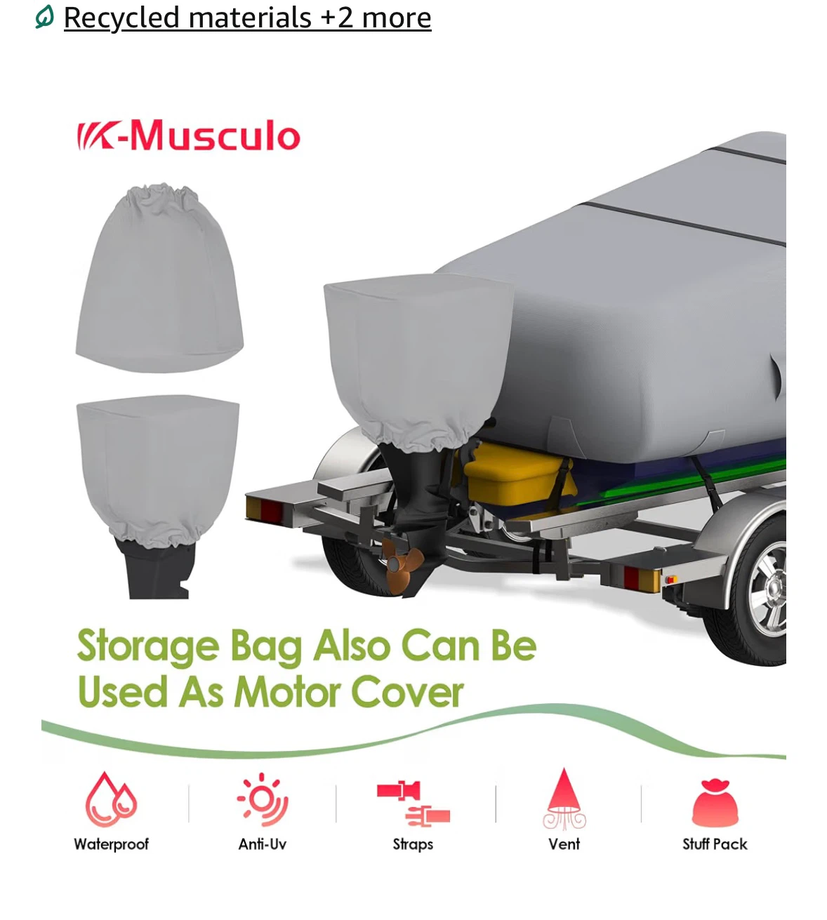 K-Musculo Waterproof Boat Cover 12-14 feet - photo 3