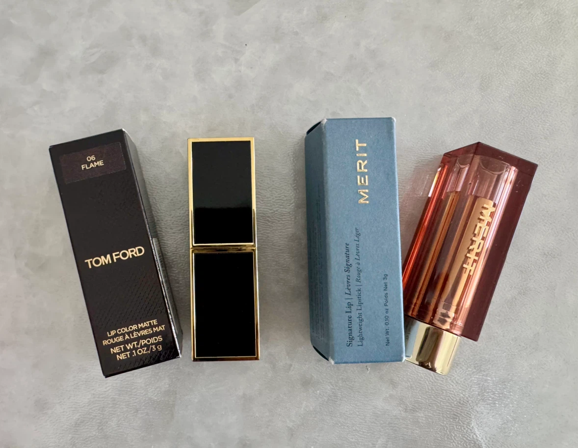 Tom Ford and Merit Lipsticks