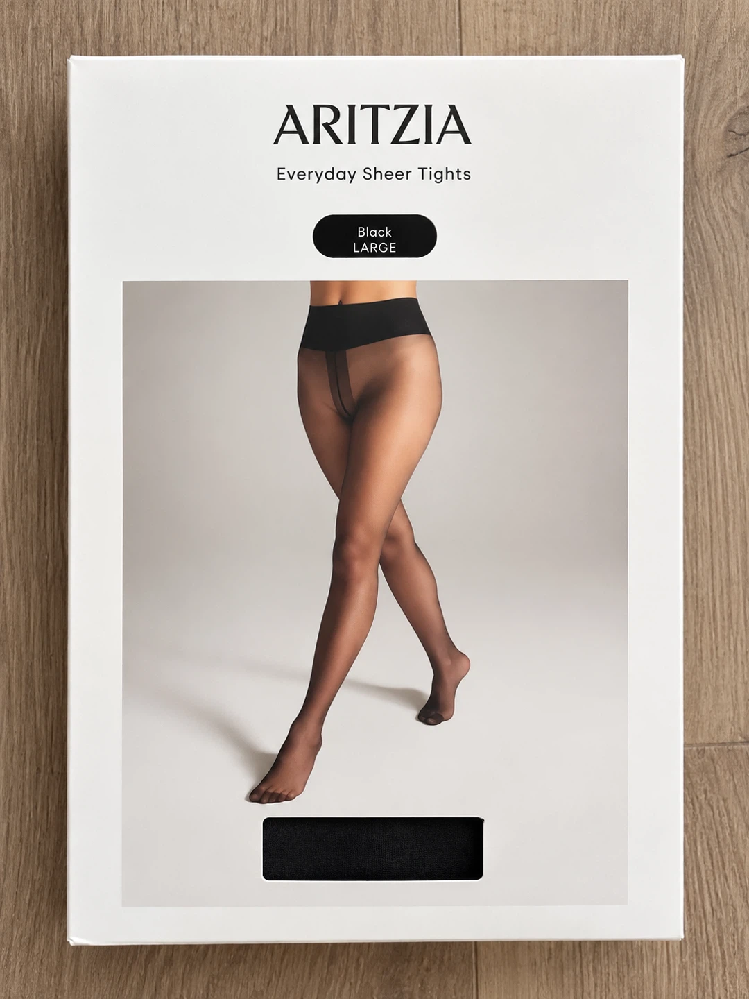 Aritzia Everyday Sheer Tights Black – Large – NWT